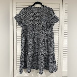 Black and White Floral Dress